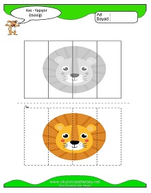 Kes Yapıştır Çalışma Sayfaları